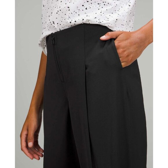 Lululemon Cotton-Blend Twill Trouser 7/8 Length Black 27 - Picture 6 of 15